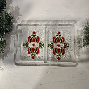 Walther Kristallglas Fabiola Korallrot Crystal serving